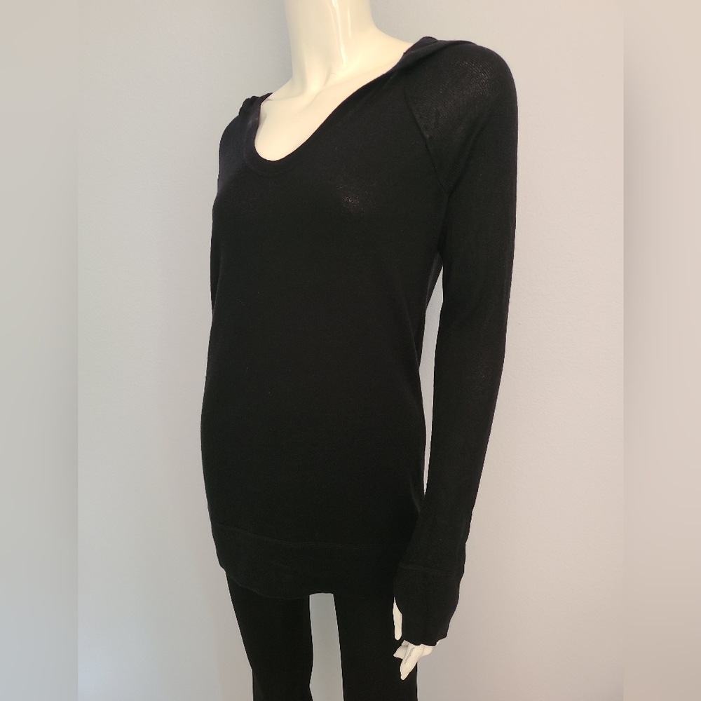 lululemon athletica Black V-Neck Sweater